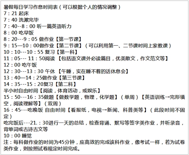 準(zhǔn)初一學(xué)生暑假預(yù)習(xí)計劃,七年級新生暑假學(xué)習(xí)計劃