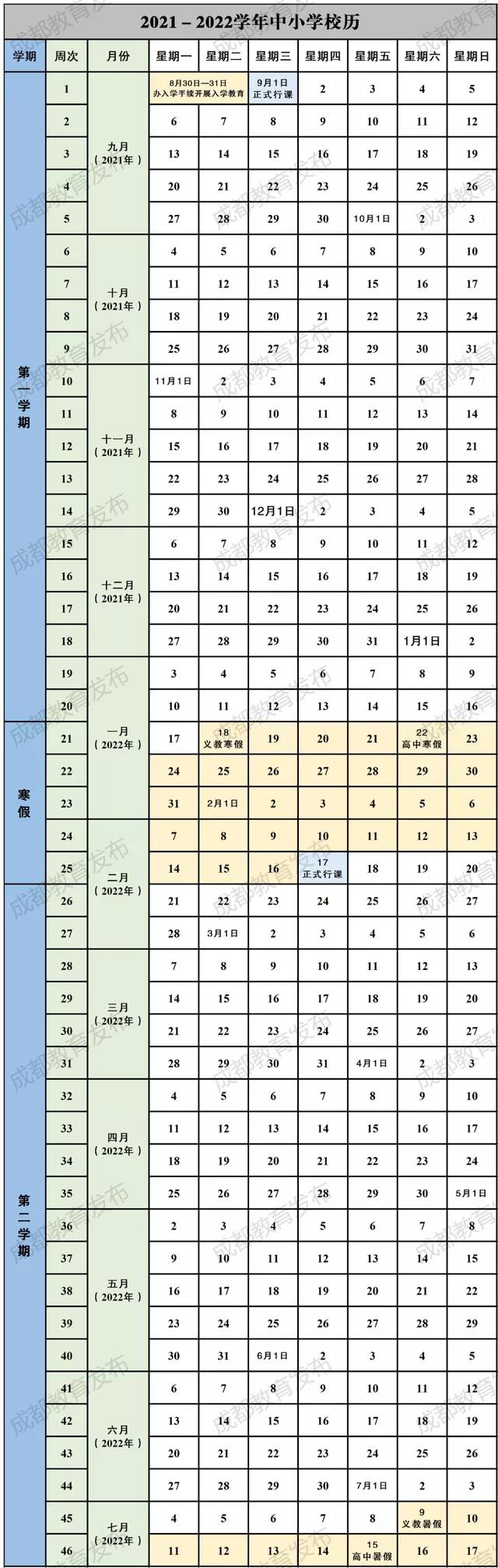 2022年四川中小學寒假放假時間,四川什么時候放寒假