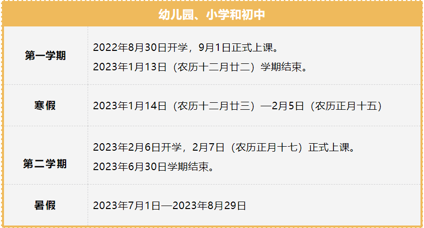 2023年福建中小學寒假放假時間,福建寒假時間2023