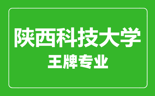 陜西科技大學(xué)王牌專業(yè)有哪些,陜西科技大學(xué)最好的專業(yè)是什么