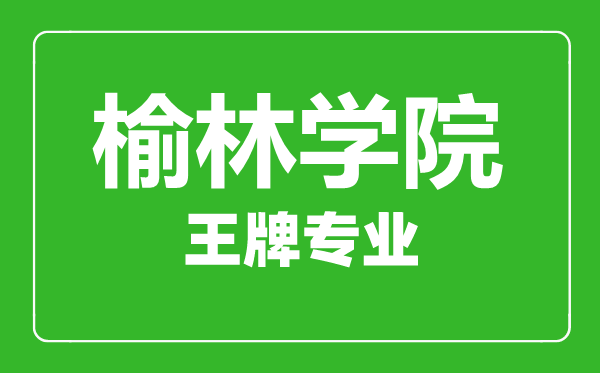 榆林學院王牌專業(yè)有哪些,榆林學院最好的專業(yè)是什么