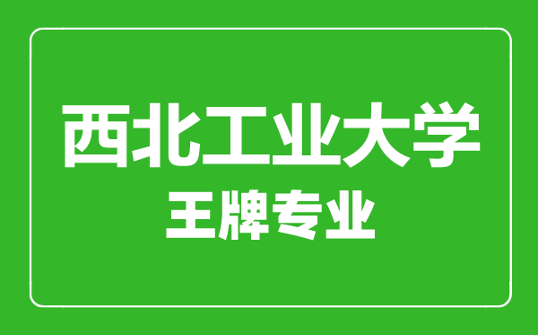 西北工業(yè)大學(xué)王牌專業(yè)有哪些,西北工業(yè)大學(xué)最好的專業(yè)是什么