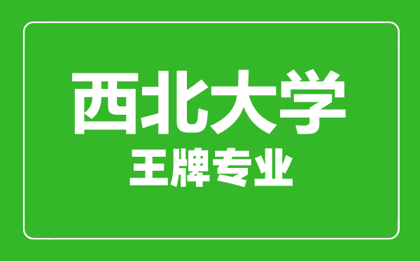 西北大學(xué)王牌專業(yè)有哪些,西北大學(xué)最好的專業(yè)是什么