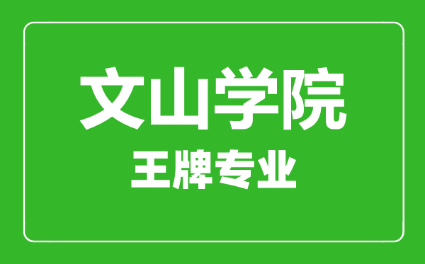 文山學(xué)院王牌專業(yè)有哪些,文山學(xué)院最好的專業(yè)是什么