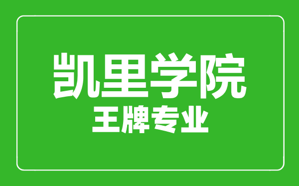 凱里學(xué)院王牌專業(yè)有哪些,凱里學(xué)院最好的專業(yè)是什么