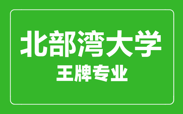 北部灣大學王牌專業(yè)有哪些,北部灣大學最好的專業(yè)是什么