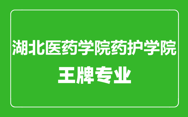 湖北醫(yī)藥學(xué)院藥護(hù)學(xué)院王牌專業(yè)有哪些,湖北醫(yī)藥學(xué)院藥護(hù)學(xué)院最好的專業(yè)是什么