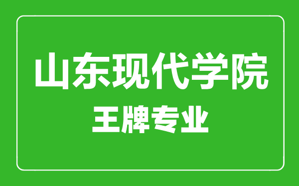 山東現(xiàn)代學(xué)院王牌專業(yè)有哪些,山東現(xiàn)代學(xué)院最好的專業(yè)是什么