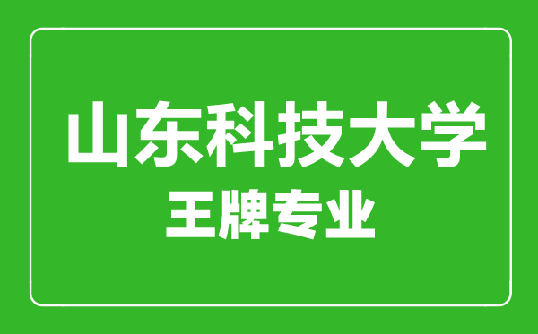 山東科技大學(xué)王牌專業(yè)有哪些,山東科技大學(xué)最好的專業(yè)是什么