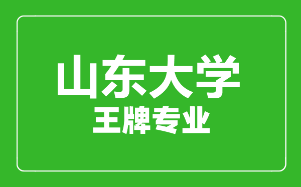 山東大學(xué)王牌專業(yè)有哪些,山東大學(xué)最好的專業(yè)是什么