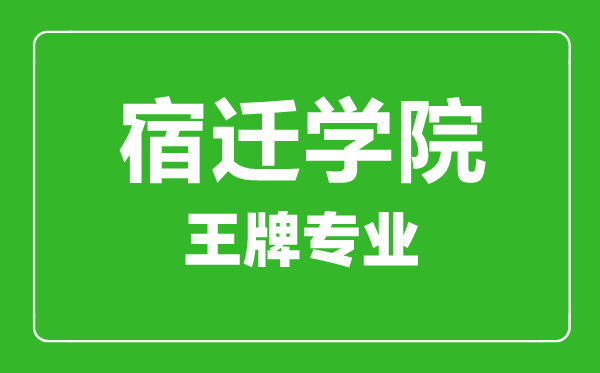 宿遷學院王牌專業(yè)有哪些,宿遷學院最好的專業(yè)是什么