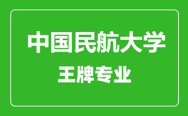 中國民航大學(xué)王牌專業(yè)有哪些,中國民航大學(xué)最好的專業(yè)是什么
