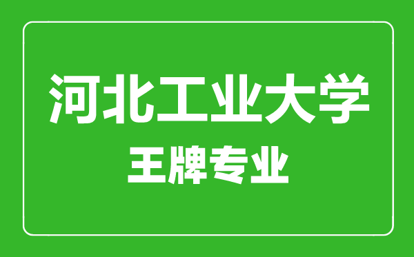 河北工業(yè)大學(xué)王牌專業(yè)有哪些,河北工業(yè)大學(xué)最好的專業(yè)是什么