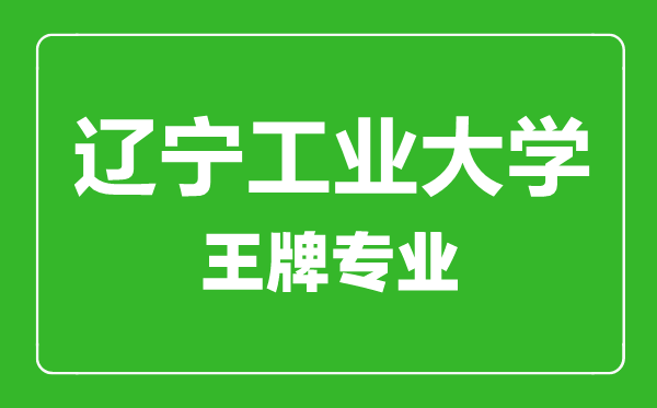 遼寧工業(yè)大學王牌專業(yè)有哪些,遼寧工業(yè)大學最好的專業(yè)是什么