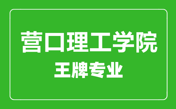 營口理工學(xué)院王牌專業(yè)有哪些,營口理工學(xué)院最好的專業(yè)是什么