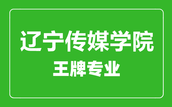 遼寧傳媒學(xué)院王牌專業(yè)有哪些,遼寧傳媒學(xué)院最好的專業(yè)是什么