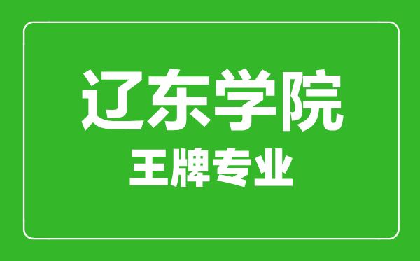 遼東學(xué)院王牌專業(yè)有哪些,遼東學(xué)院最好的專業(yè)是什么