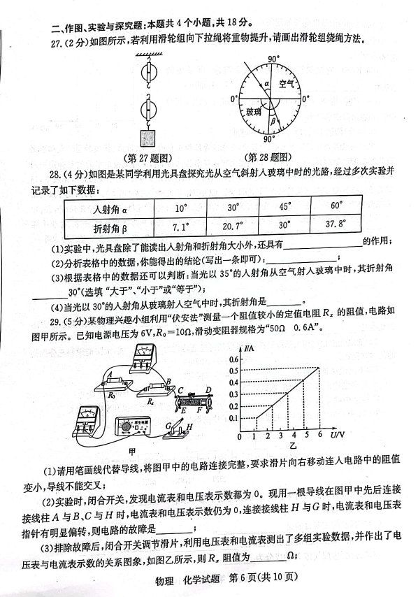 2023年棗莊市中考化學(xué)試卷真題及答案