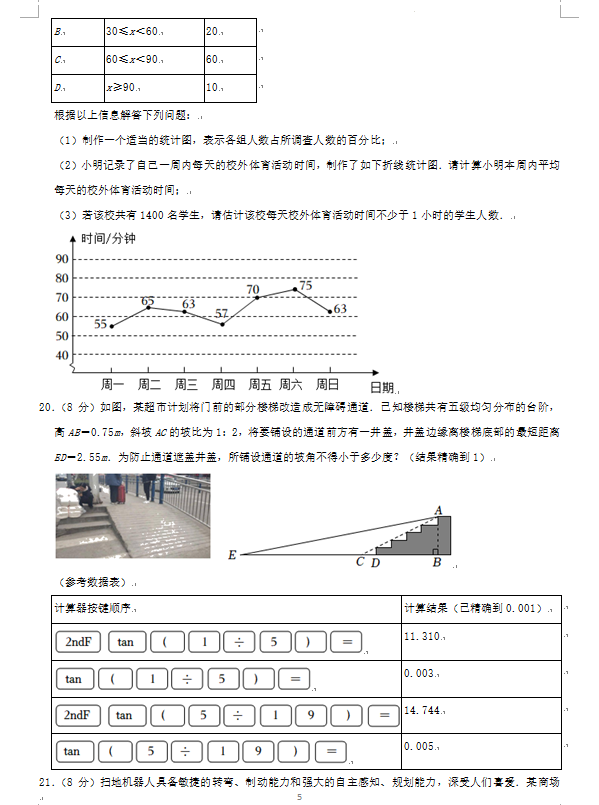 2023年煙臺(tái)市中考數(shù)學(xué)試卷真題及答案