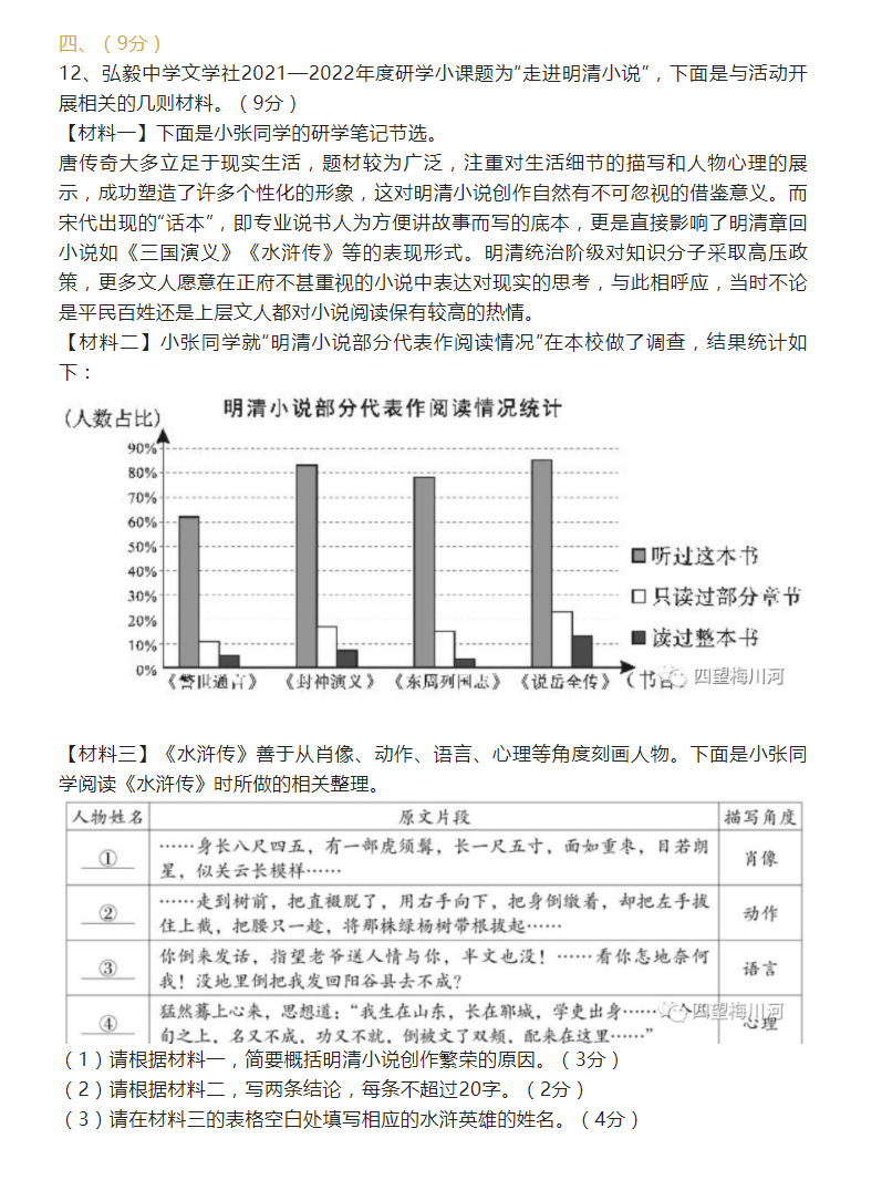 2023年綿陽市中考語文試卷真題及答案