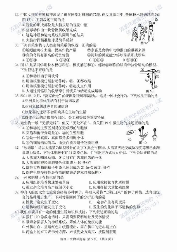 2023年宜昌市中考地理真題及答案