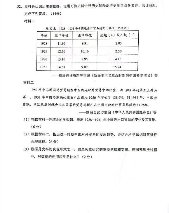 2023年廣東中考?xì)v史試卷真題及答案