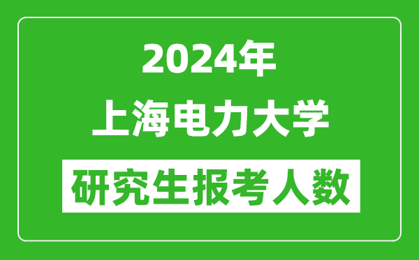 2024年上海電力大學(xué)研究生報(bào)考人數(shù)
