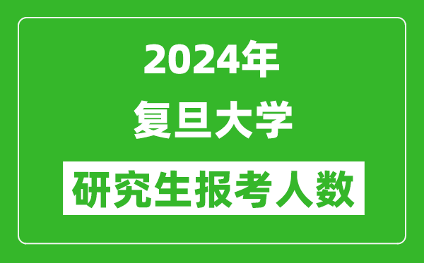 2024年復旦大學研究生報考人數(shù)