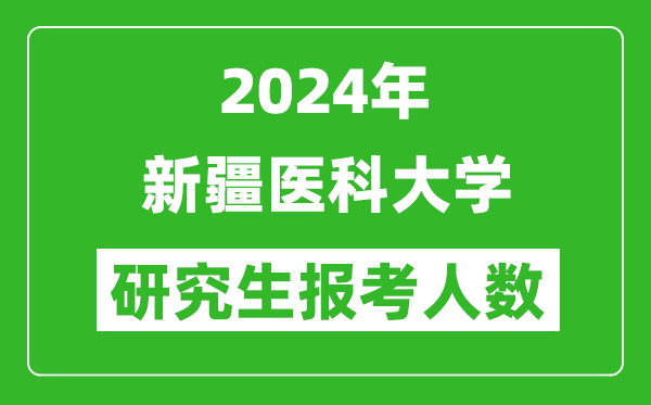 2024年新疆醫(yī)科大學(xué)研究生報考人數(shù)