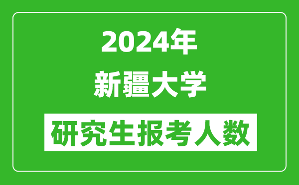 2024年新疆大學(xué)研究生報考人數(shù)
