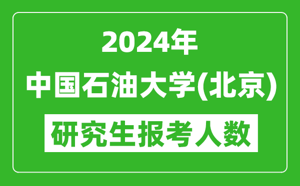 2024年中國石油大學(xué)(北京)研究生報(bào)考人數(shù)