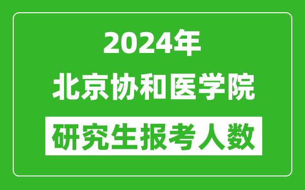 2024年北京協(xié)和醫(yī)學(xué)院研究生報(bào)考人數(shù)