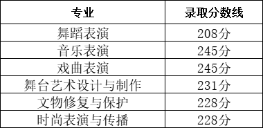 2024年湖北藝術(shù)職業(yè)學院單招錄取分數(shù)線