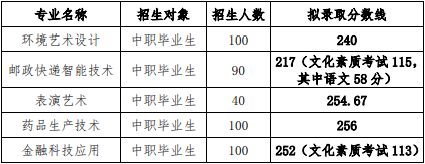 2024年長江職業(yè)學(xué)院單招錄取分數(shù)線
