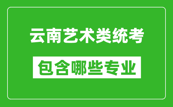 云南藝術(shù)類統(tǒng)考包含哪些專業(yè)？