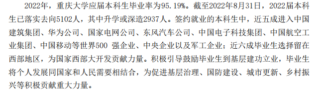 重慶大學(xué)就業(yè)率怎么樣,就業(yè)前景好嗎？