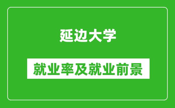 延邊大學(xué)就業(yè)率怎么樣,就業(yè)前景好嗎？
