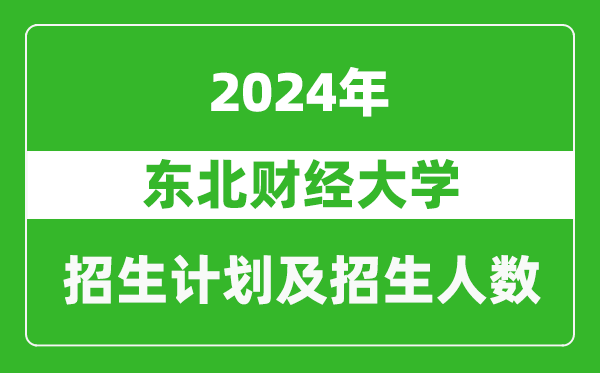 東北財經(jīng)大學(xué)2024年在河南的招生計劃和招生人數(shù)