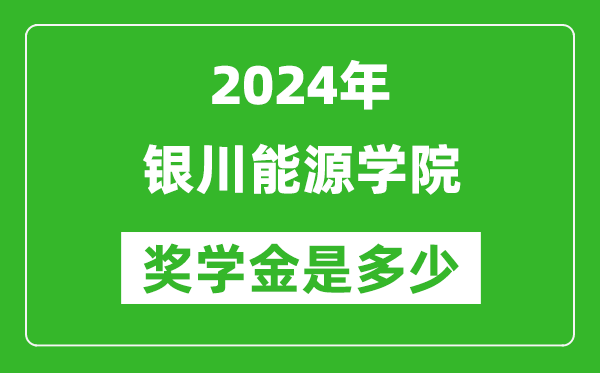 2024年銀川能源學(xué)院獎(jiǎng)學(xué)金多少錢,覆蓋率是多少?