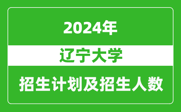 遼寧大學(xué)2024年在北京的招生計劃及招生人數(shù)