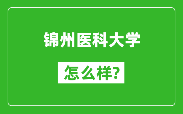 錦州醫(yī)科大學(xué)怎么樣好不好,值得報(bào)考嗎？