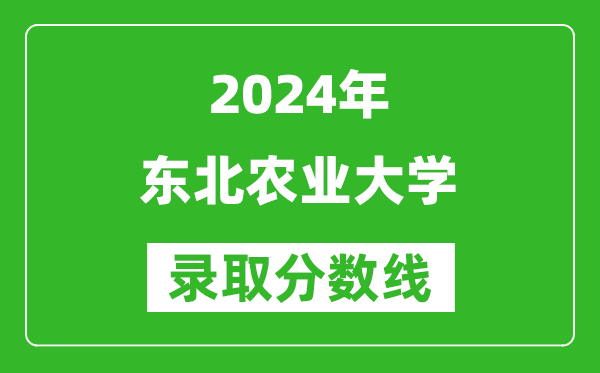 2024寧夏高考多少分可以上東北農(nóng)業(yè)大學(xué)(含分?jǐn)?shù)線、位次)