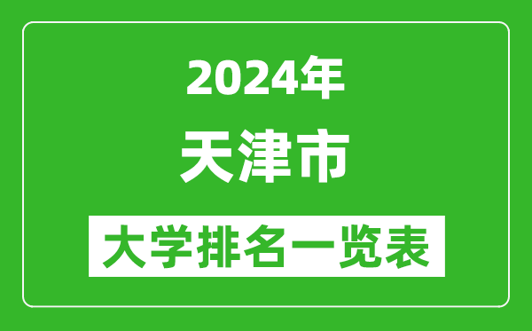 2024年天津市大學排名一覽表(56所)