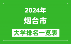 2024年煙臺市大學(xué)排名一覽表（17所）