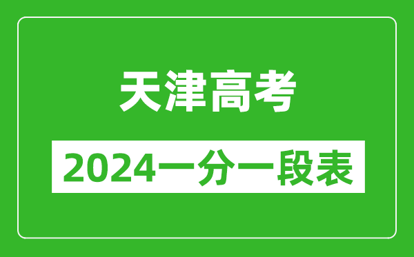 天津高考分數(shù)線2024年一分一段表(高考成績分數(shù)段)