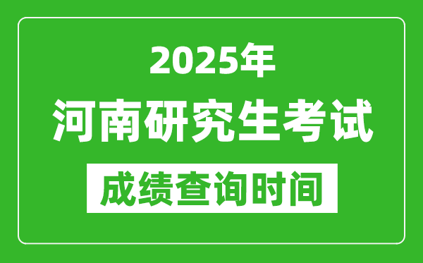 2025年河南考研成績(jī)查詢時(shí)間,河南2025考研什么時(shí)候查分