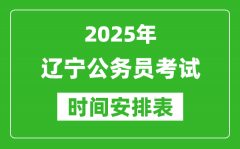2025年遼寧公務(wù)員考試時間表_什么時候開考