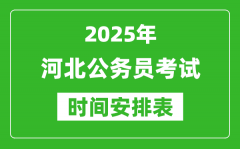 2025年河北公務(wù)員考試時間表_什么時候開考
