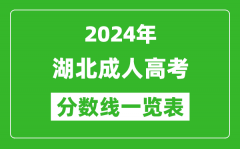 2024年湖北成人高考錄取分數(shù)線一覽表（含2022-2023歷年）