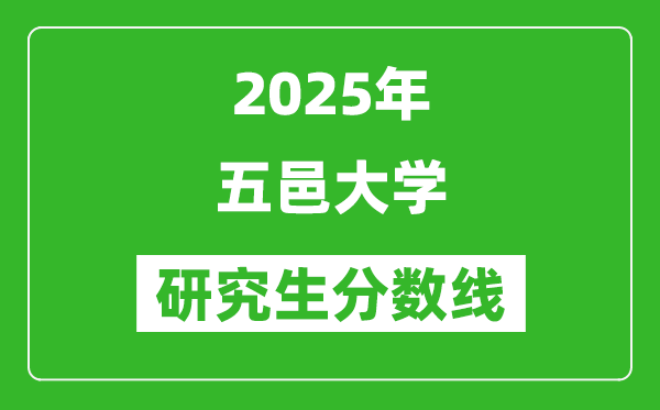 2025年五邑大學(xué)研究生分?jǐn)?shù)線(xiàn)一覽表(含2024年歷年)